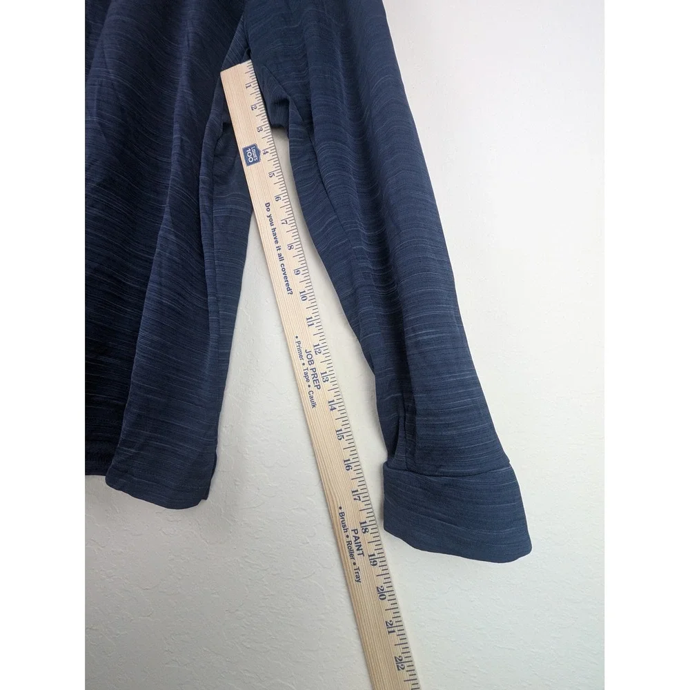 Nike Dri-FIT Mens XL Navy Heather Quarter Zip Long Sleeve Running Pullover